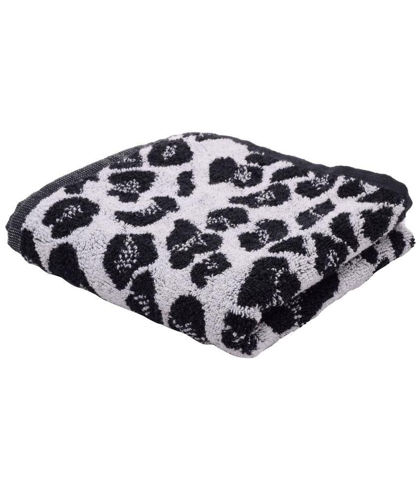 Softweave Black and Grey Cotton Hand Towel Buy Softweave Black and