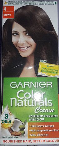 Garnier Color Naturals Shade 4 Brown Hair Color(Contains developer 70 ml,  Colorant 40 gm, Gloves) - Pack of 2: Buy Garnier Color Naturals Shade 4  Brown Hair Color(Contains developer 70 ml, Colorant