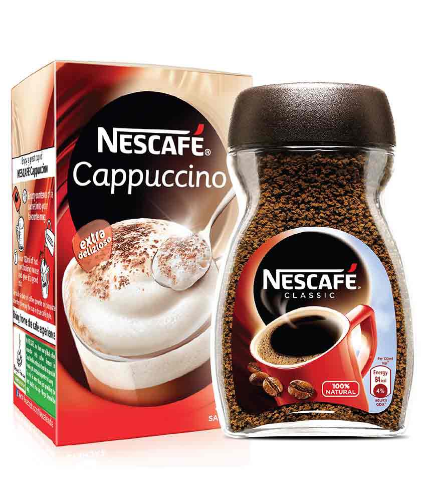 Nescafe Classic Coffee Jar(50g) & Nescafe Cappuccino (5 serve pack) Offer pack