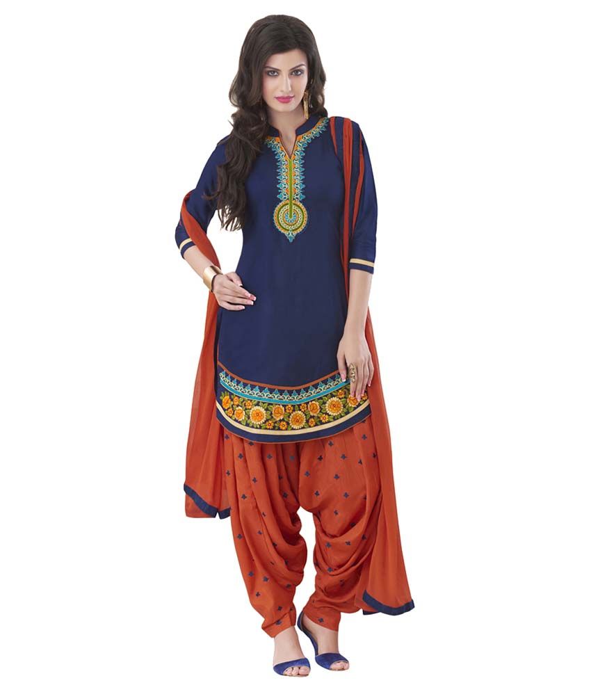 Patiala House Cotton Kurti With Patiala - Stitched Suit - Buy Patiala ...