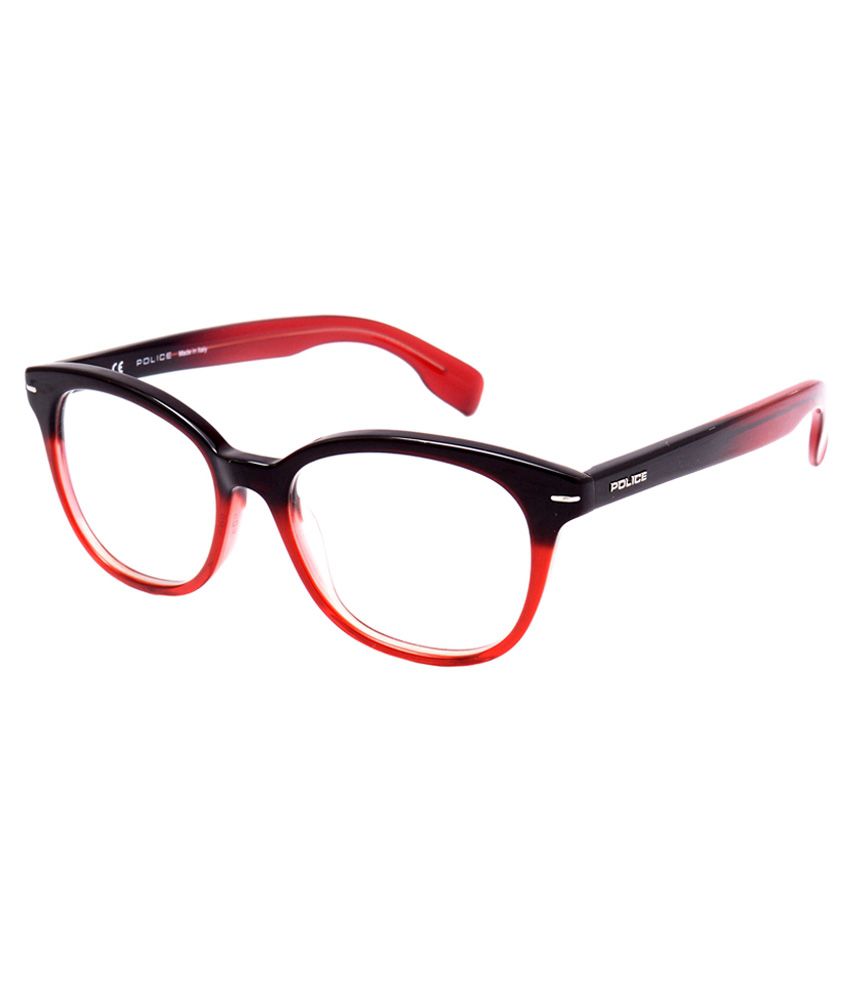 Police Red And Black Eyeglasses Frame For Men Buy Police Red And Black