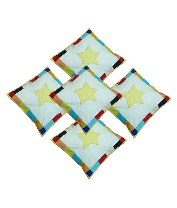     			Hugs'n'Rugs Cotton Multi Cushion Covers Pack of 5 (40 x 40 cm)