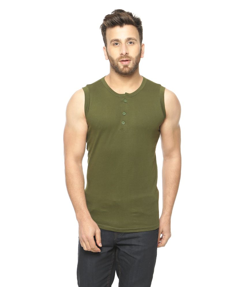     			Gritstones - Green Cotton Regular Fit Men's T-Shirt ( Pack of 1 )
