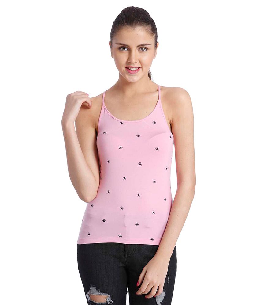 womens pink sleeveless top