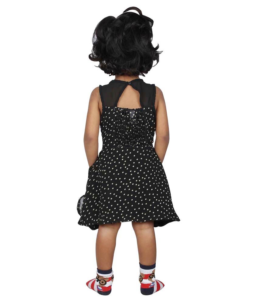 black and white long frock