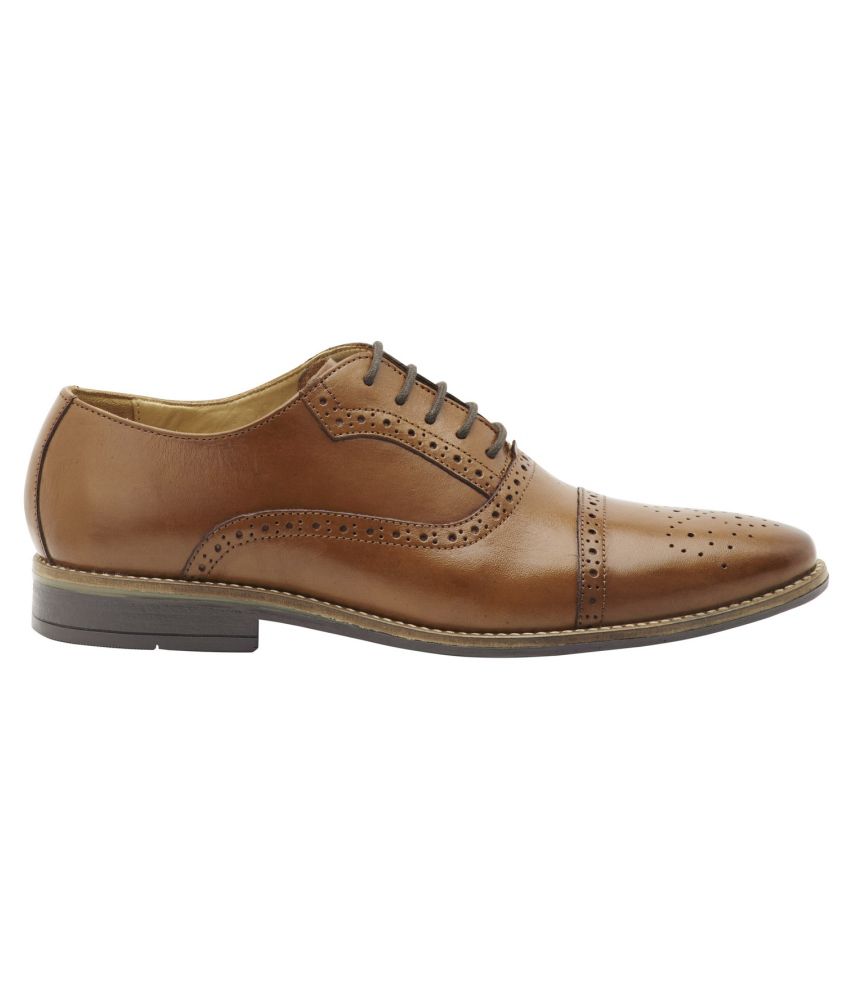 Brent Shoes Tan Formal Shoes Price in India- Buy Brent Shoes Tan Formal ...