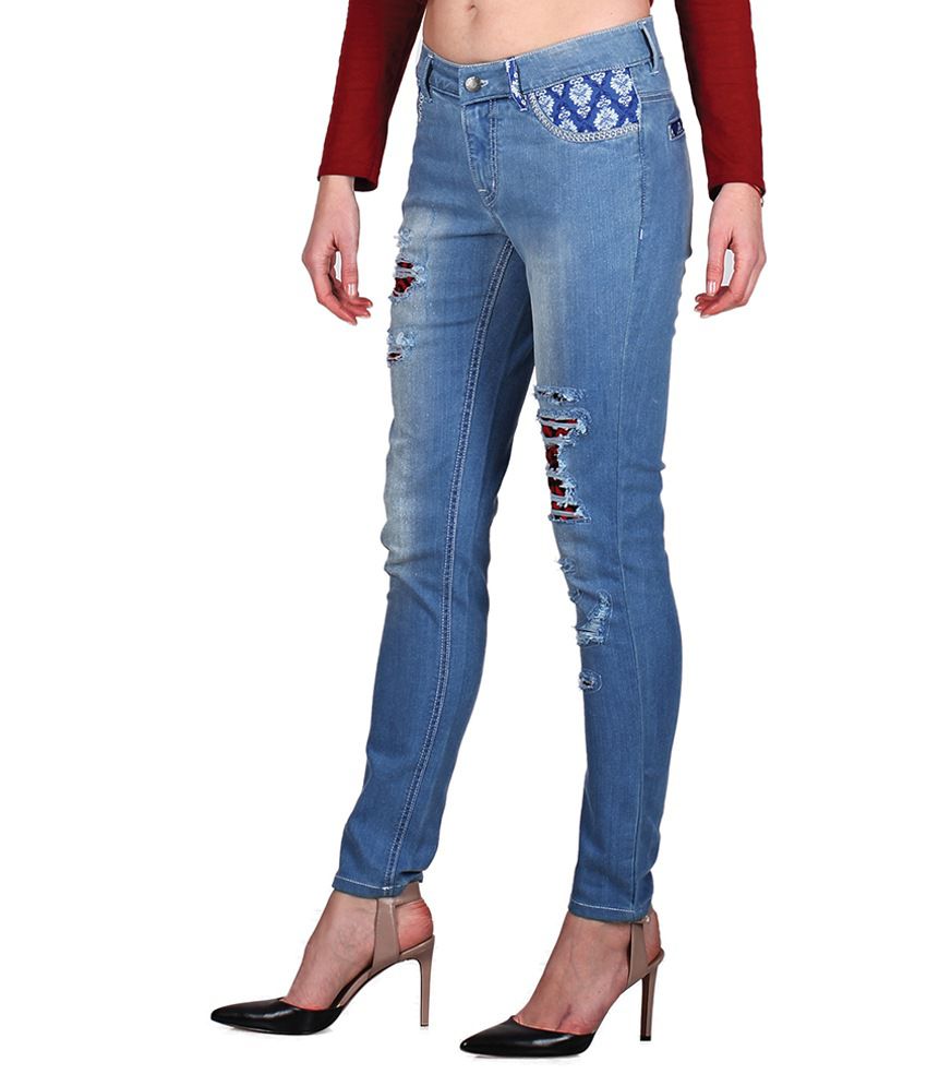 Indie Jeans Blue Denim Jeans - Buy Indie Jeans Blue Denim Jeans Online ...