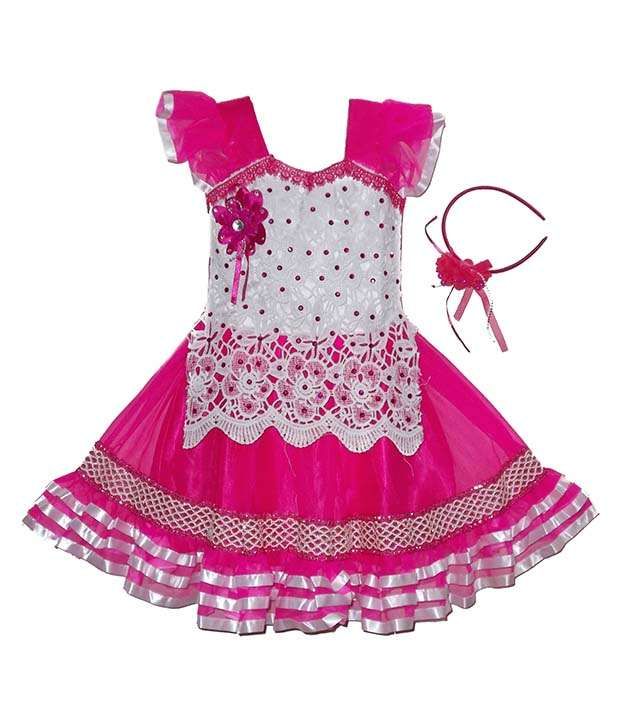 pink net frock