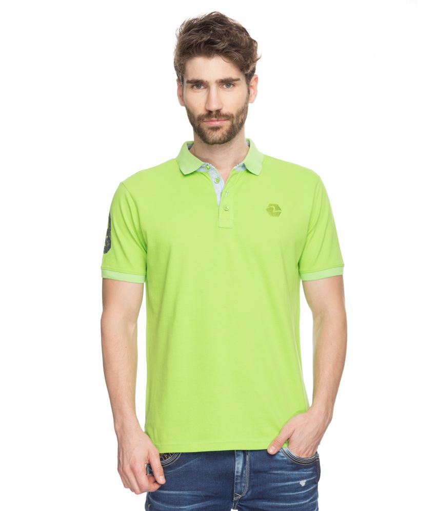 polo shirts lime green