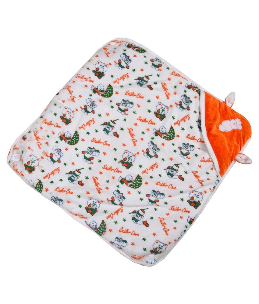 New Born Baby Blankets Orange Velvet Blanket: Buy New Born Baby ...