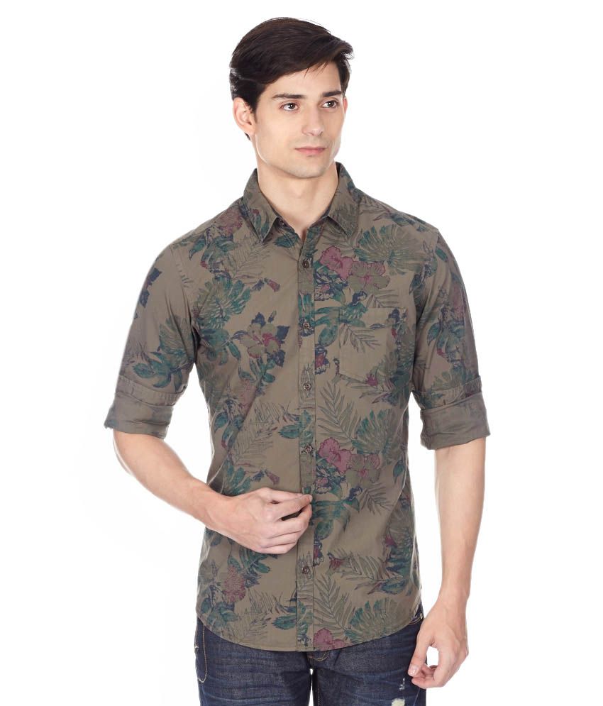 United Colors of Benetton Brown Casual Shirt - Buy United Colors of ...