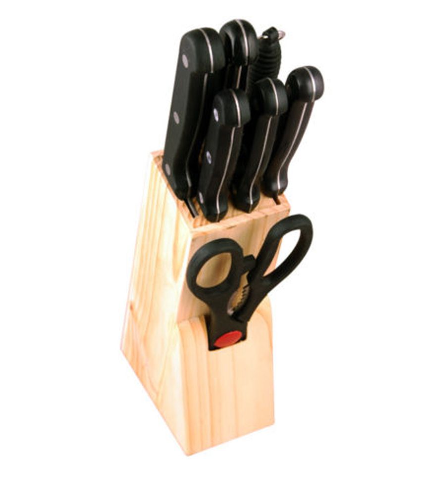 Saleh 7 Pc Kitchen  Knife Set  With Wooden  Block Stand Buy 