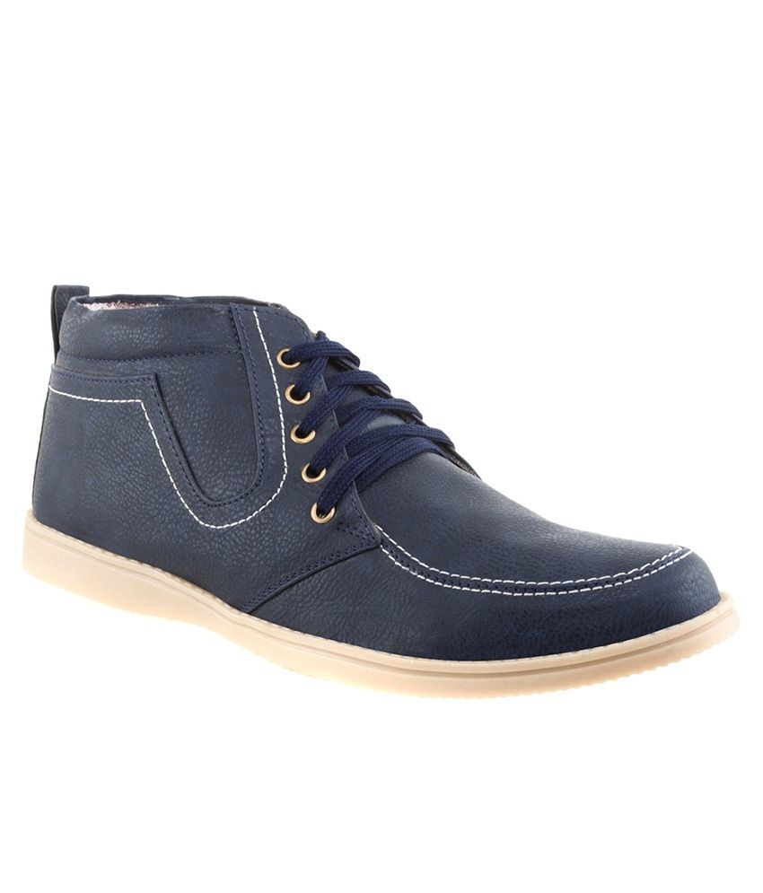 V5 Blue Smart Casuals Shoes - Buy V5 Blue Smart Casuals Shoes Online at ...