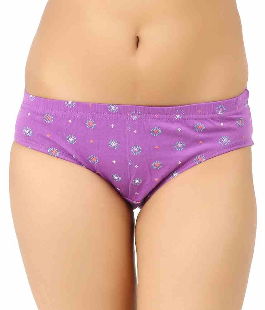 Buy VICA POTA Purple Cotton Panties Online At