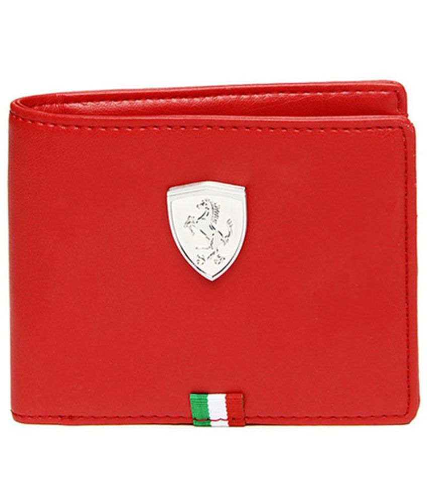 puma red wallet