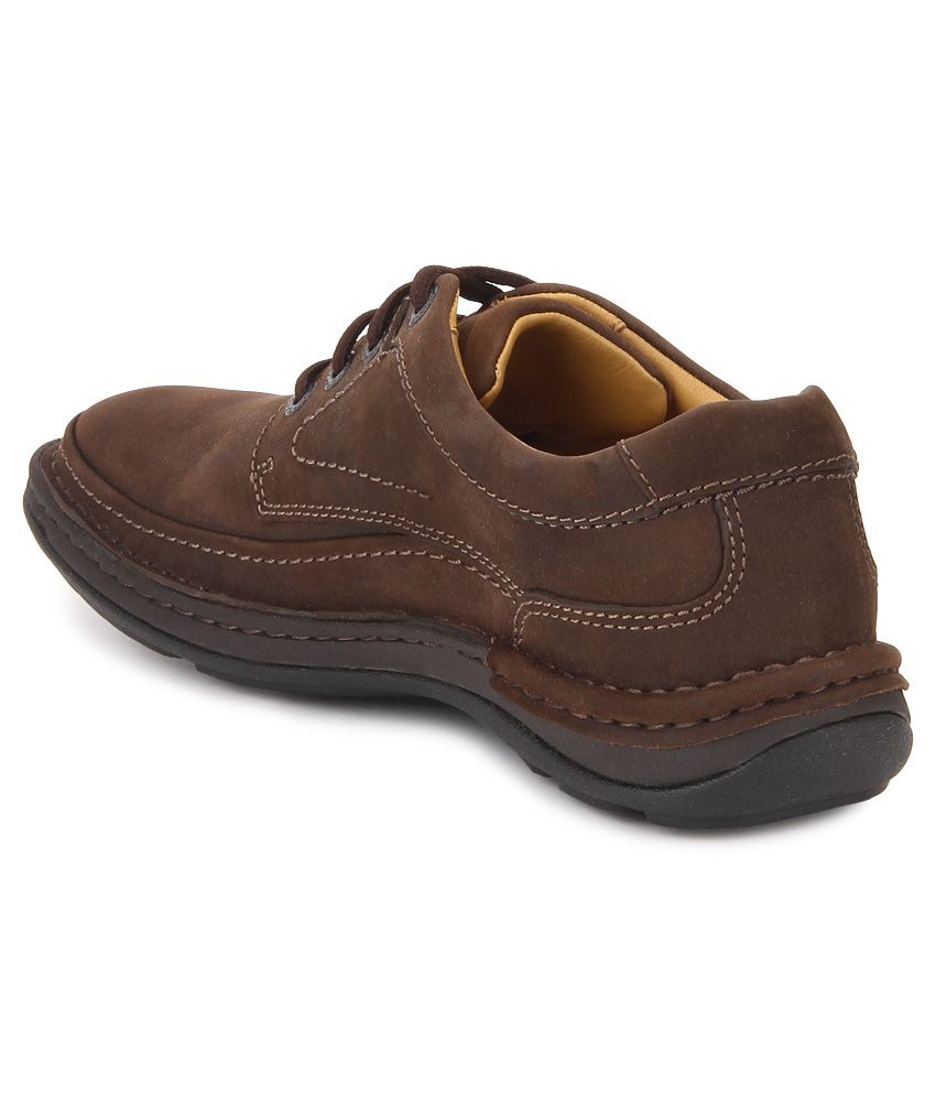 Clarks Nature Three Brown Lifestyle Casual Shoes - Buy Clarks Nature ...