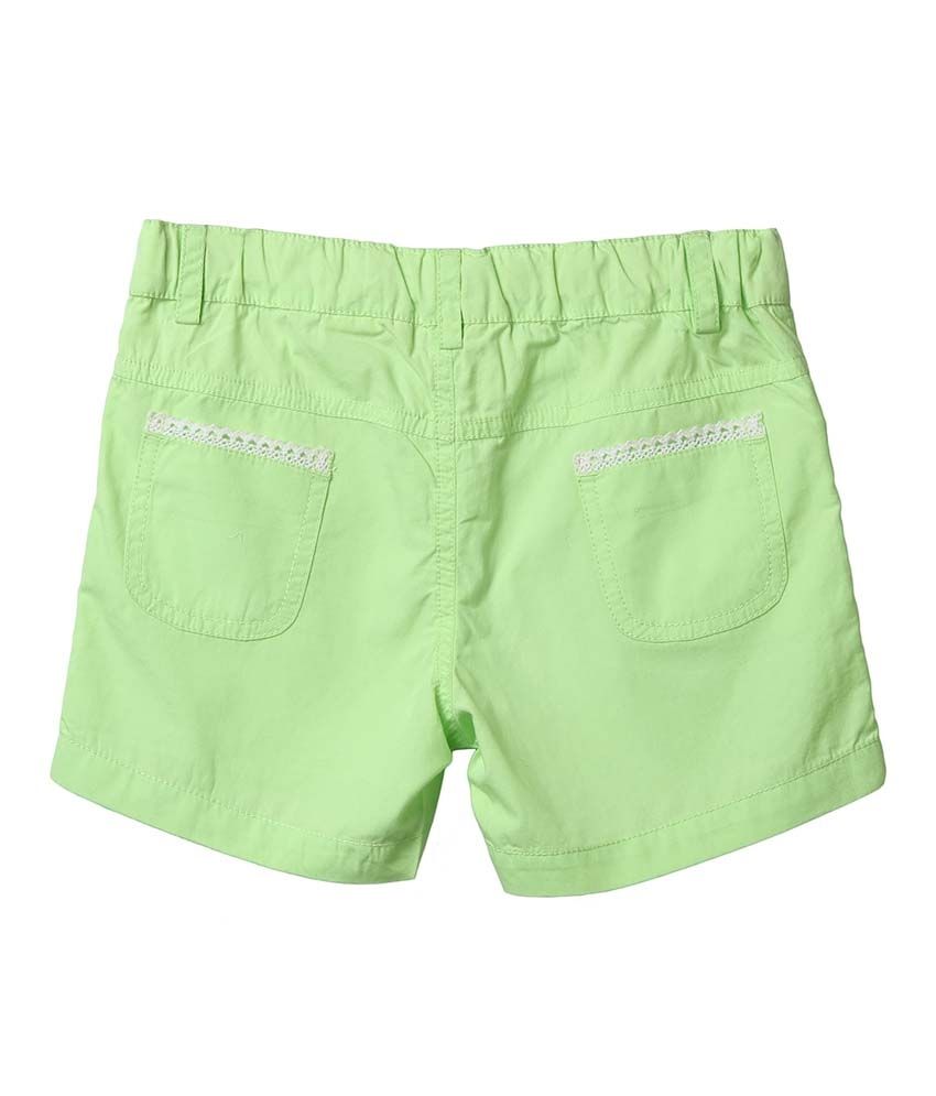 Beebay Green Shorts For Girls Buy Beebay Green Shorts For Girls