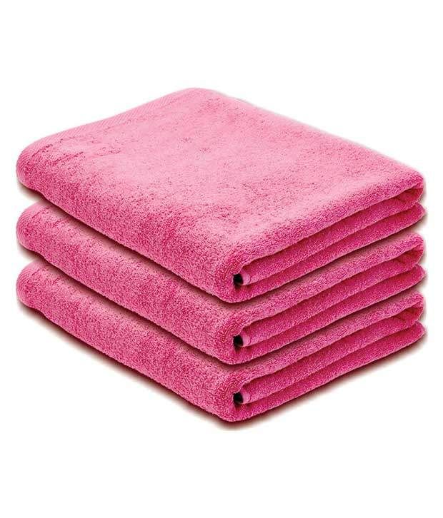 Juvenile Pink Cotton Hand Towels Pack Of 3 Buy Juvenile Pink Cotton