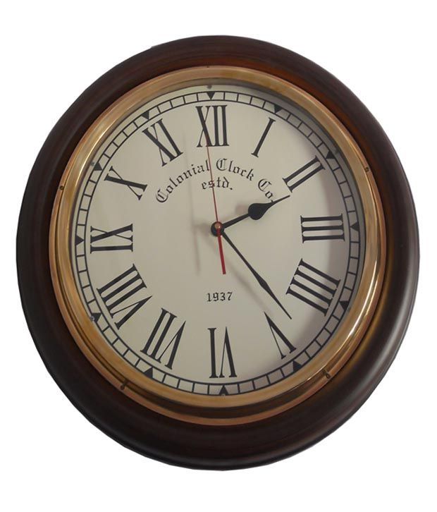 The Heritage World Colonial Clock Co Estd 1937 16 Single Time Wall