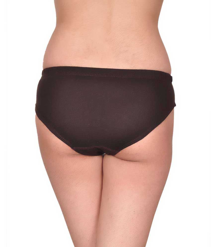 Buy SELLSY Brown Cotton Panties Online A