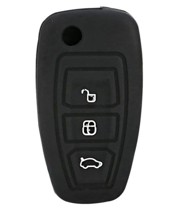 Pahal Accessories Plastic Car Key Cover For Ford New Figo - Black: Buy ...