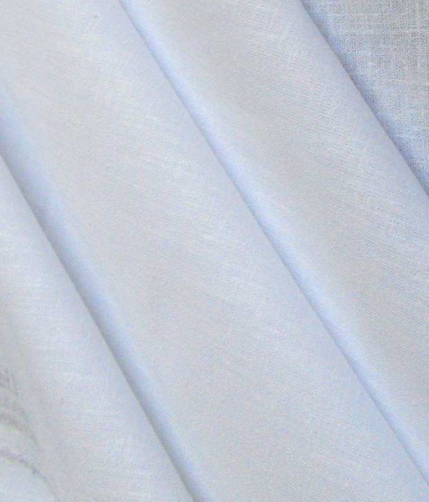 Pure White Linen Shirt Fabric - Set Of 2 - Buy Pure White Linen Shirt ...