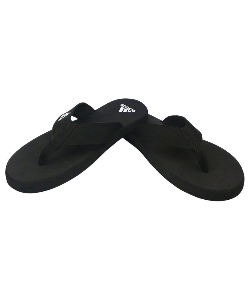 adidas black slippers