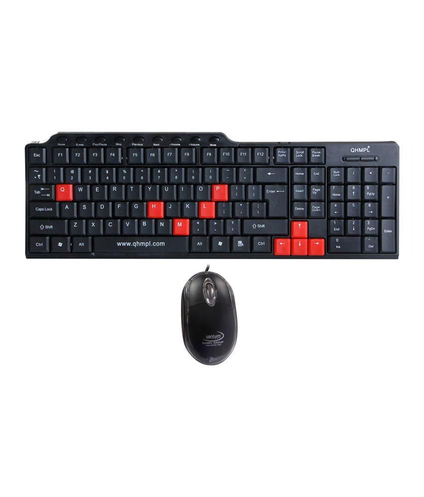 Quantum QHMPL 8810 USB Keyboard &amp; Mouse Combo With Wire ...