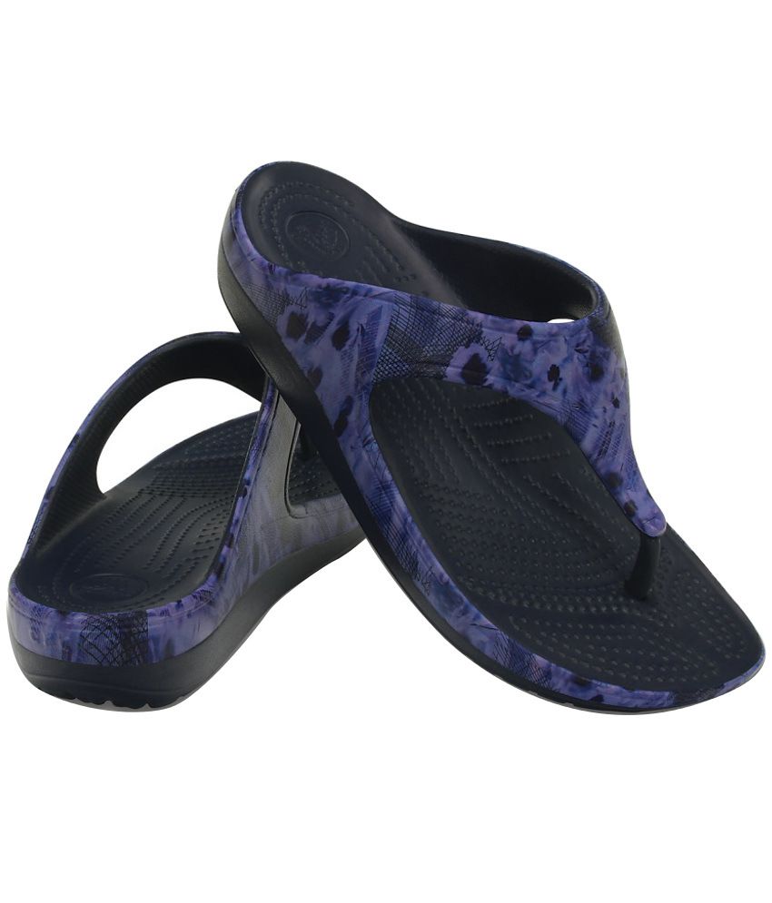 Crocs Blue Slippers & Flip Flops Standard Fit Price in ...