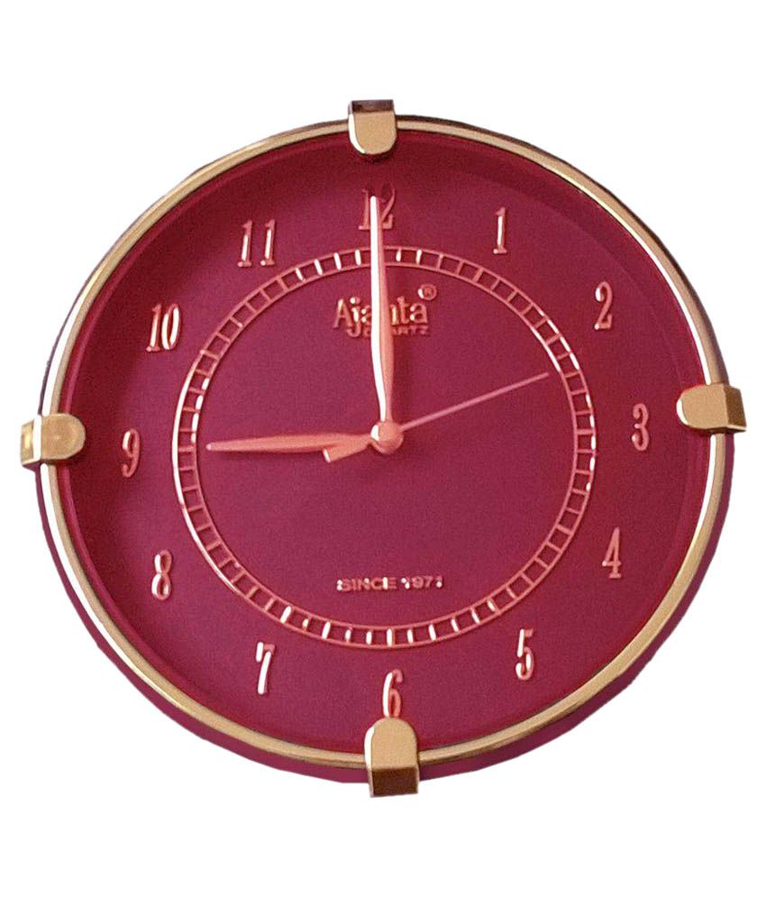 Ajanta Pink Wall Clock Buy Ajanta Pink Wall Clock at Best Price in