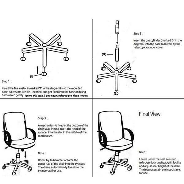 Ronan High Back Office Chair With Adjustable Headrest Armrest