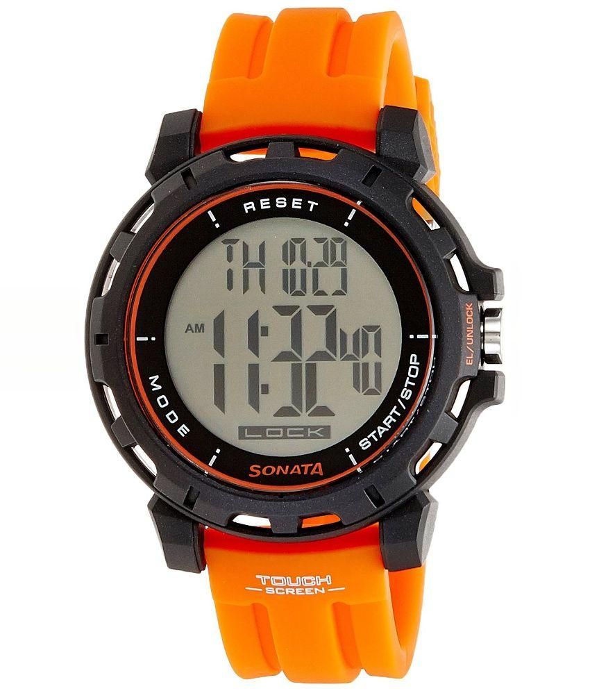 sonata 77033pp02 digital watch