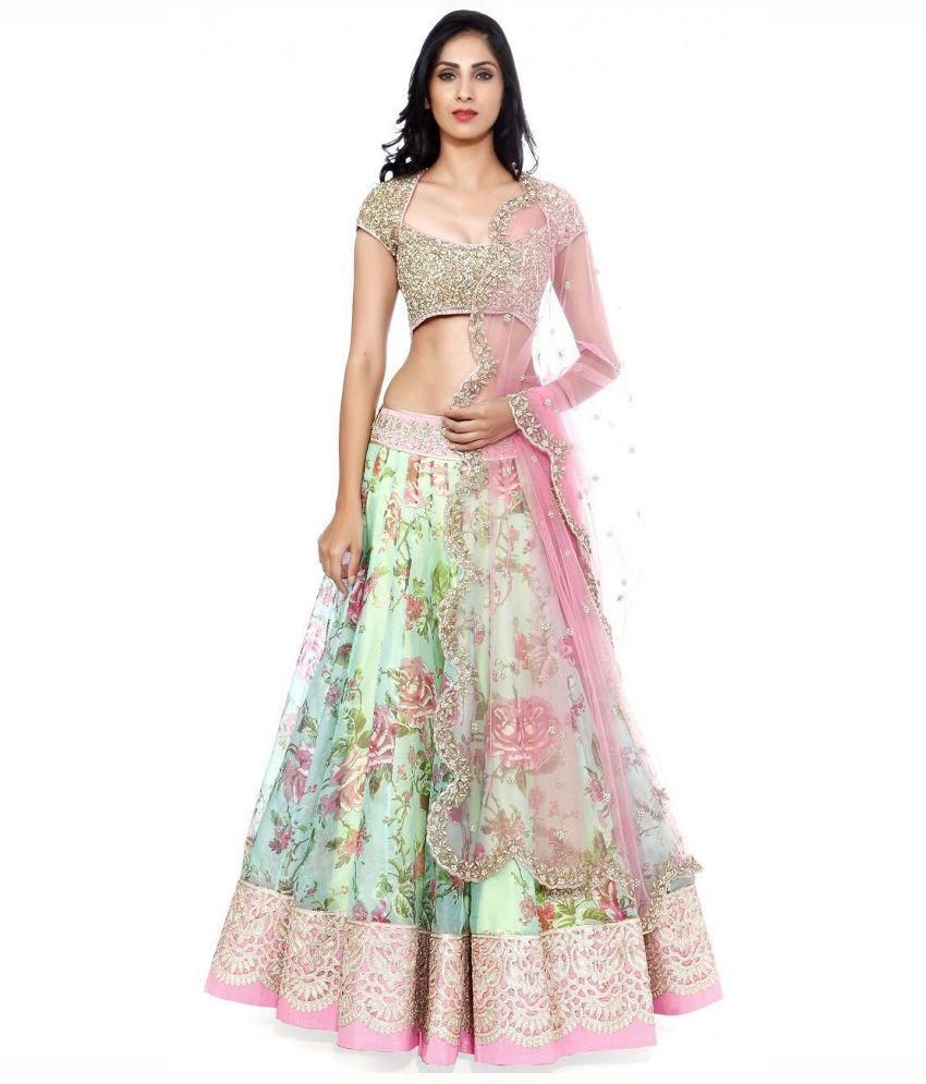 multicolored lehenga