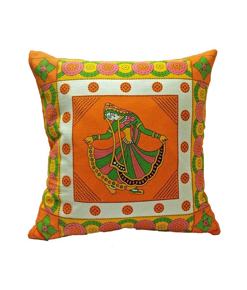 Stybuzz Multicolour Cotton Ethnic Cushion Cover Set Of 10 Buy Online