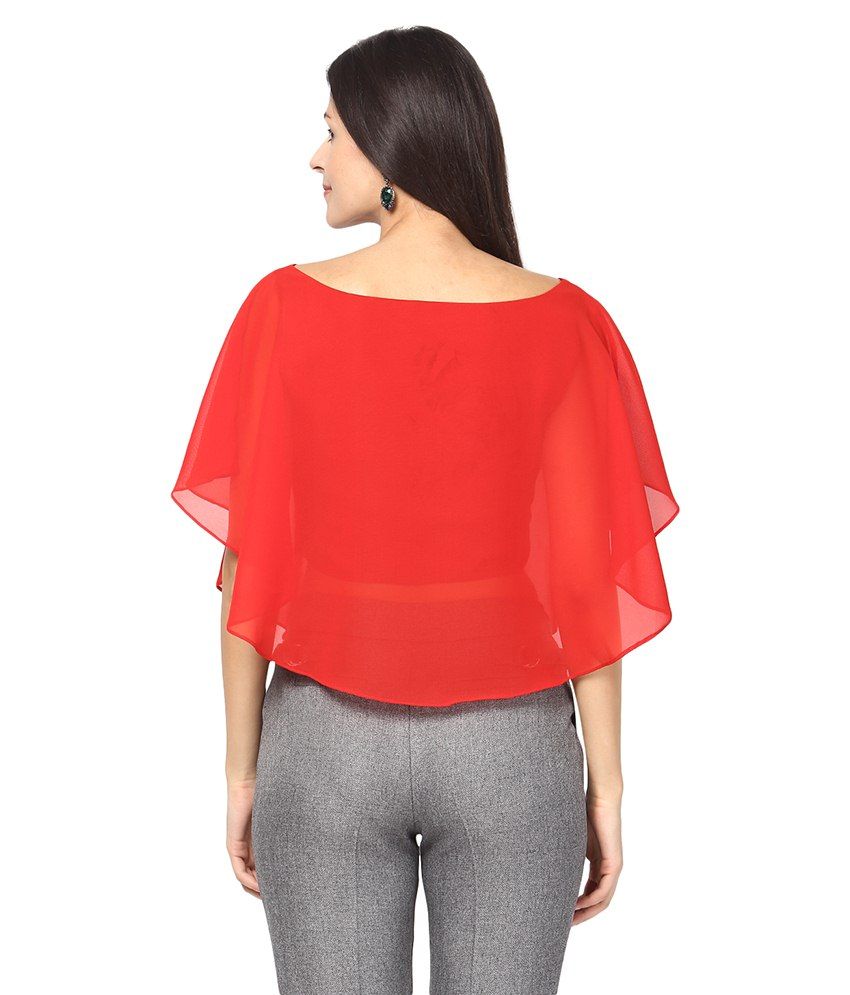 Athena Red Silk Tops Buy Athena Red Silk Tops Online at Best Prices