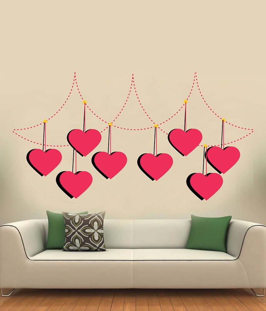 Impression Wall Hanging Hearts Wall Sticker Buy Impression Wall
