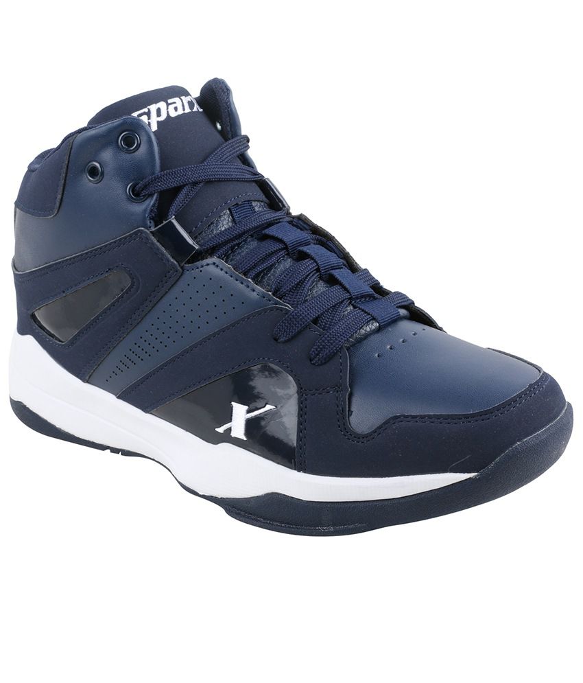 SPARX Blue Basketball Shoes - Buy SPARX Blue Basketball Shoes Online at ...