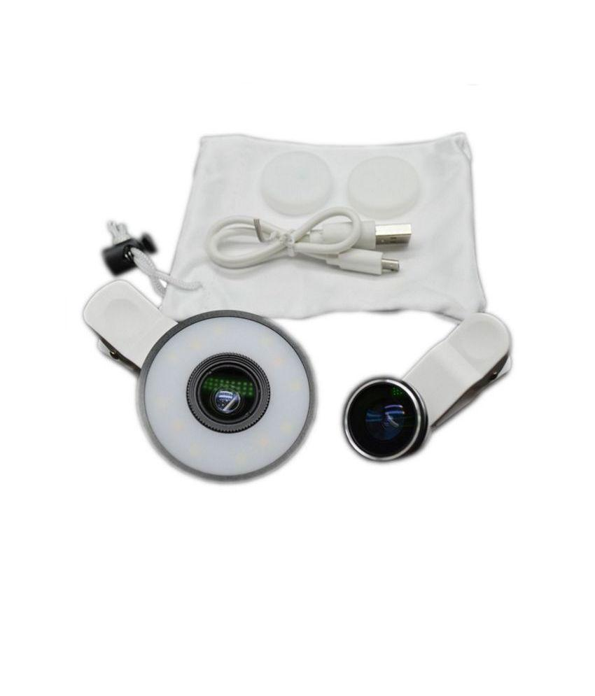 Mobilegear 6 in 1 Universal Mobile Camera Lens Kit With LED Selfie