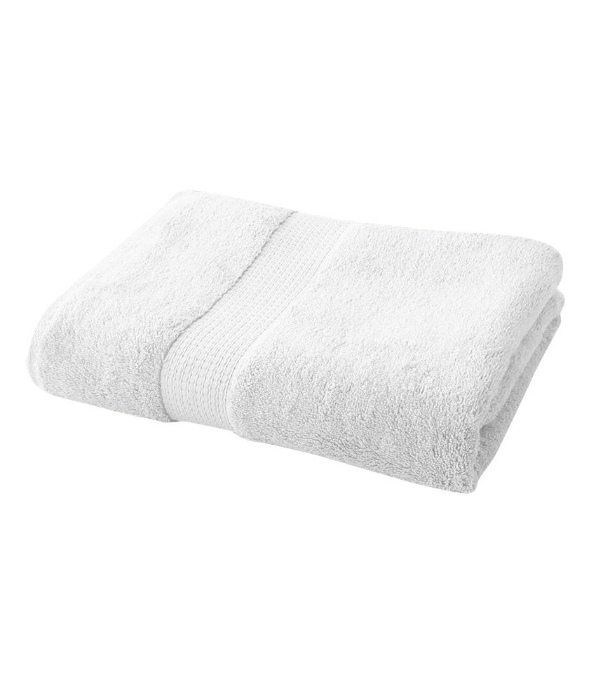 ANS White Cotton Bath Towel Buy ANS White Cotton Bath Towel Online at Low Price Snapdeal