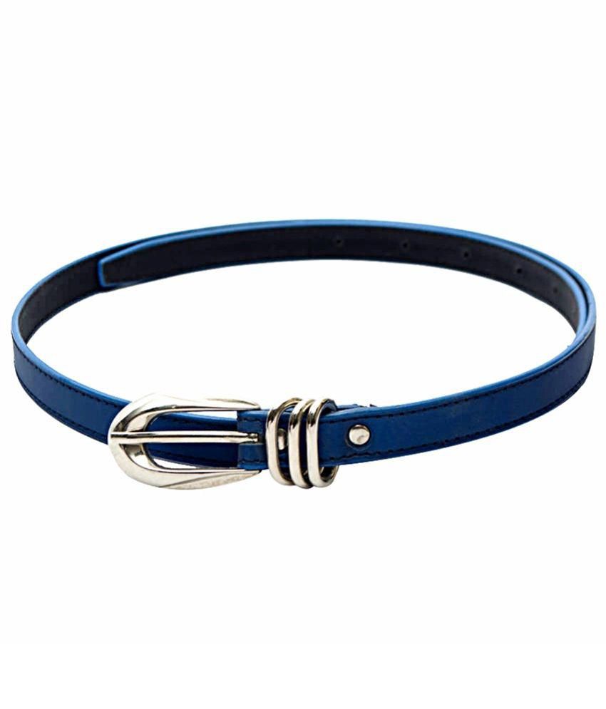 Lavya Blue and Red Formal Single Belt for Women - Set of 2: Buy Online ...