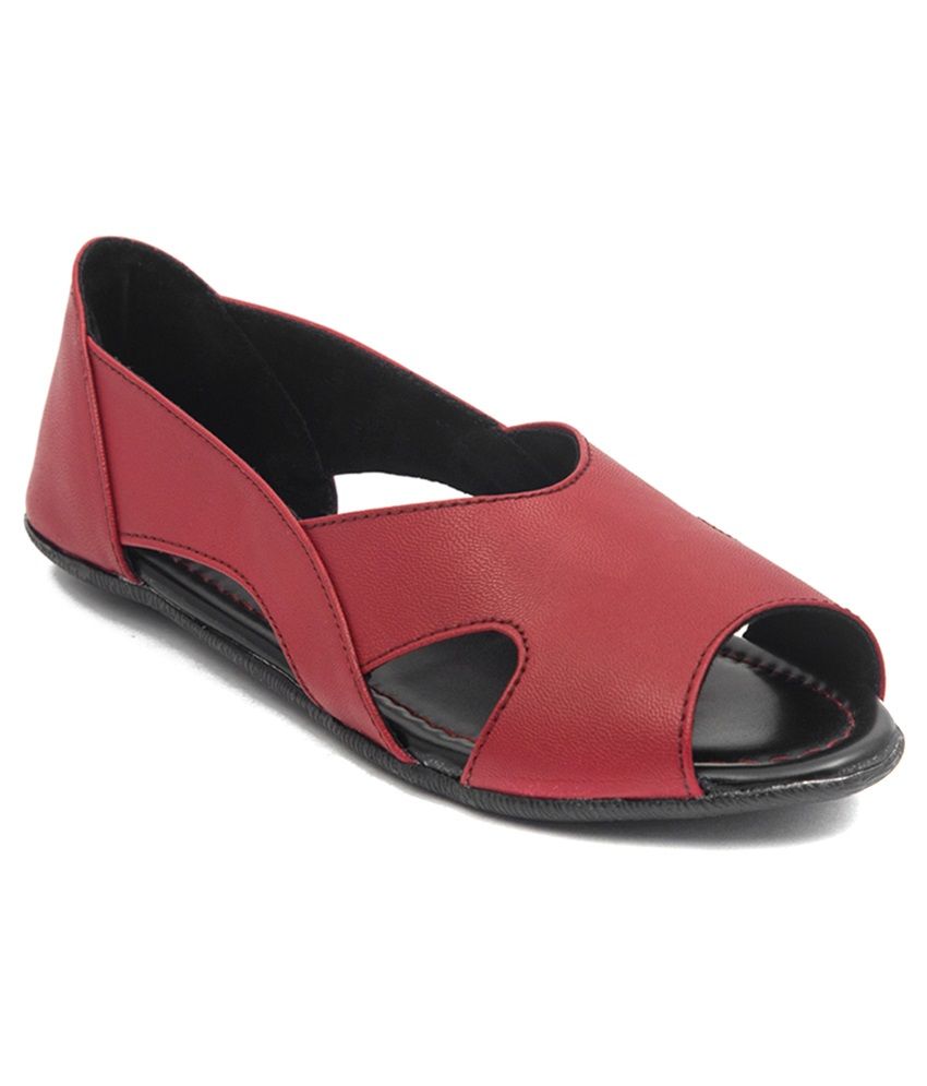 maroon pointed flats
