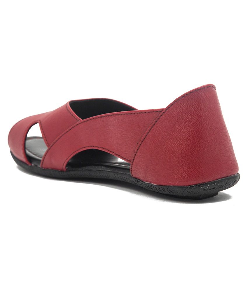 maroon pointed flats
