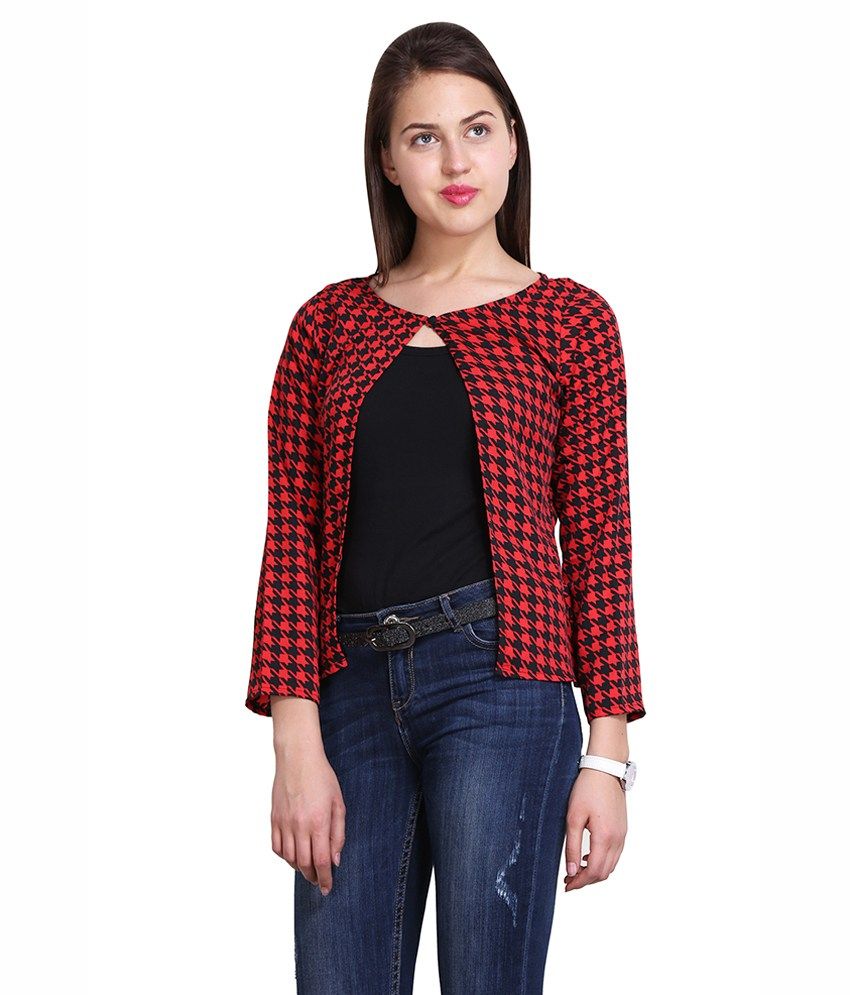 Buy Sierra Red Poly Cotton Shrugs Online at Best Prices in India Snapdeal