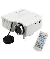 MDI 60Inch Screen Pocket Mini Led Projector Uc28+ Support HDmi Sd Card Av In Usb Input White
