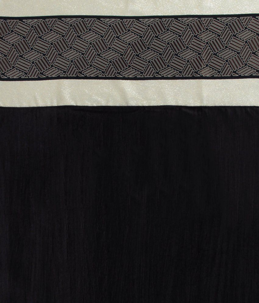 Trendz Home Furnishing Black Printed Polyester Door Curtain (4 x 7