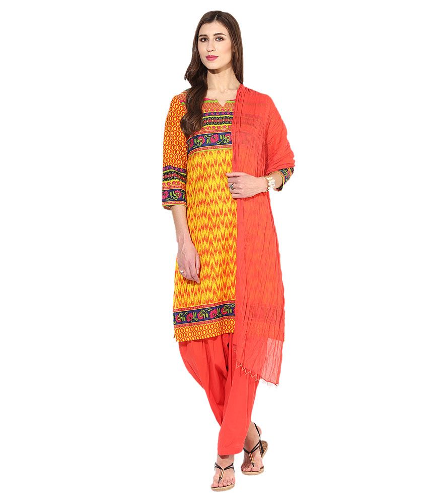 Jaipur Kurti Cotton Kurti With Patiala Stitched Suit Buy Jaipur