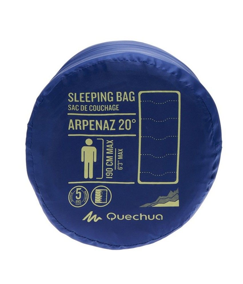 QUECHUA Arpenaz 20 deg C Camping Sleeping Bag By Decathlon Buy Online