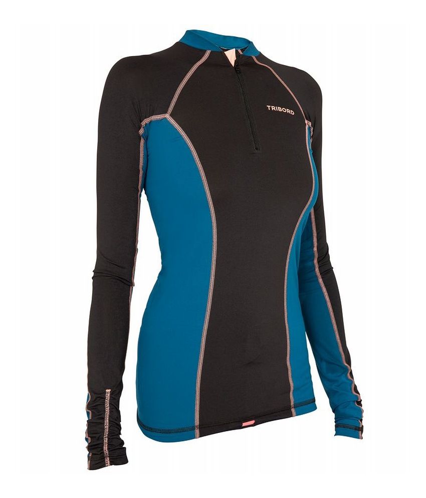 TRIBORD UV Ride Long Sleeves Women Rash Vest By Decathlon: Buy Online ...