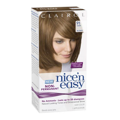 Clairol Nice N Easy Non Permanent Hair Color 91 Dark Blonde 1 Kit Buy Clairol Nice N Easy Non Permanent Hair Color 91 Dark Blonde 1 Kit At Best Prices In India Snapdeal