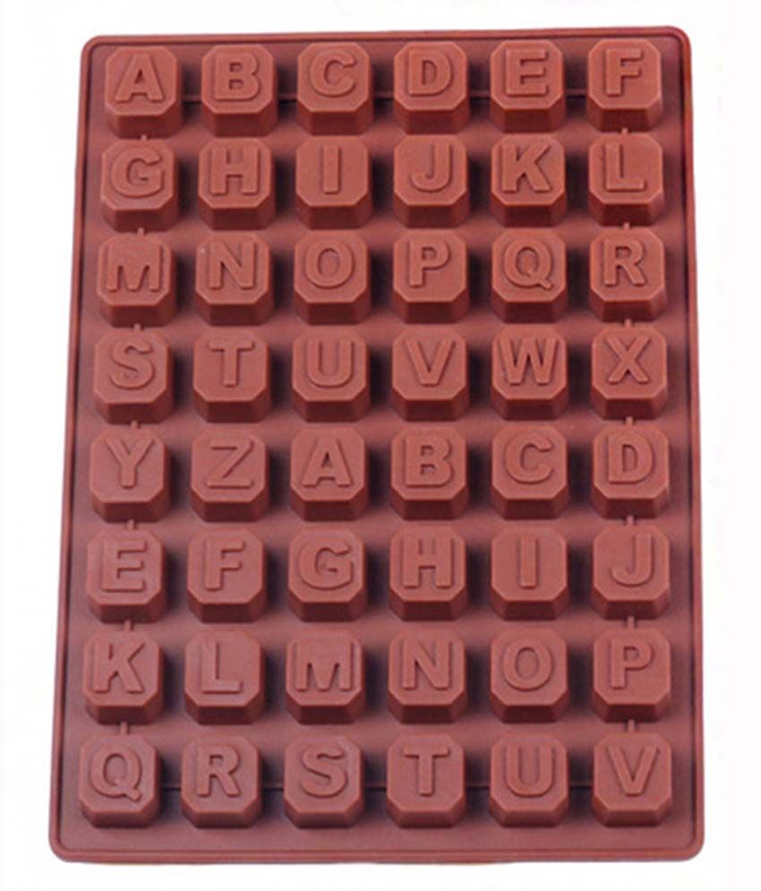Creativities International Alphabet Brown Silicone Chocolate Mould Buy Online At Best Price In India Snapdeal